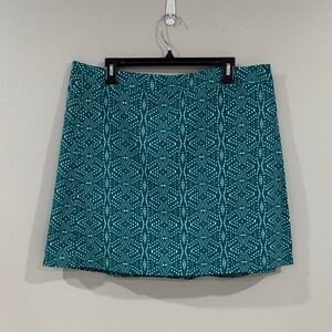 Turqouise printed rip it skirt beach walking hiking vacation
